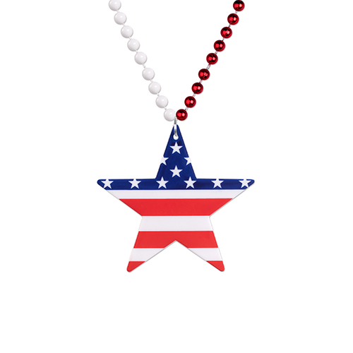Picture of Star Patriotic Medallion Beads