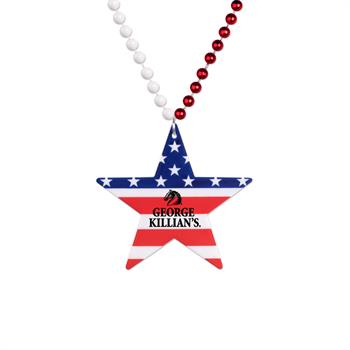 Picture of Star Patriotic Medallion Beads