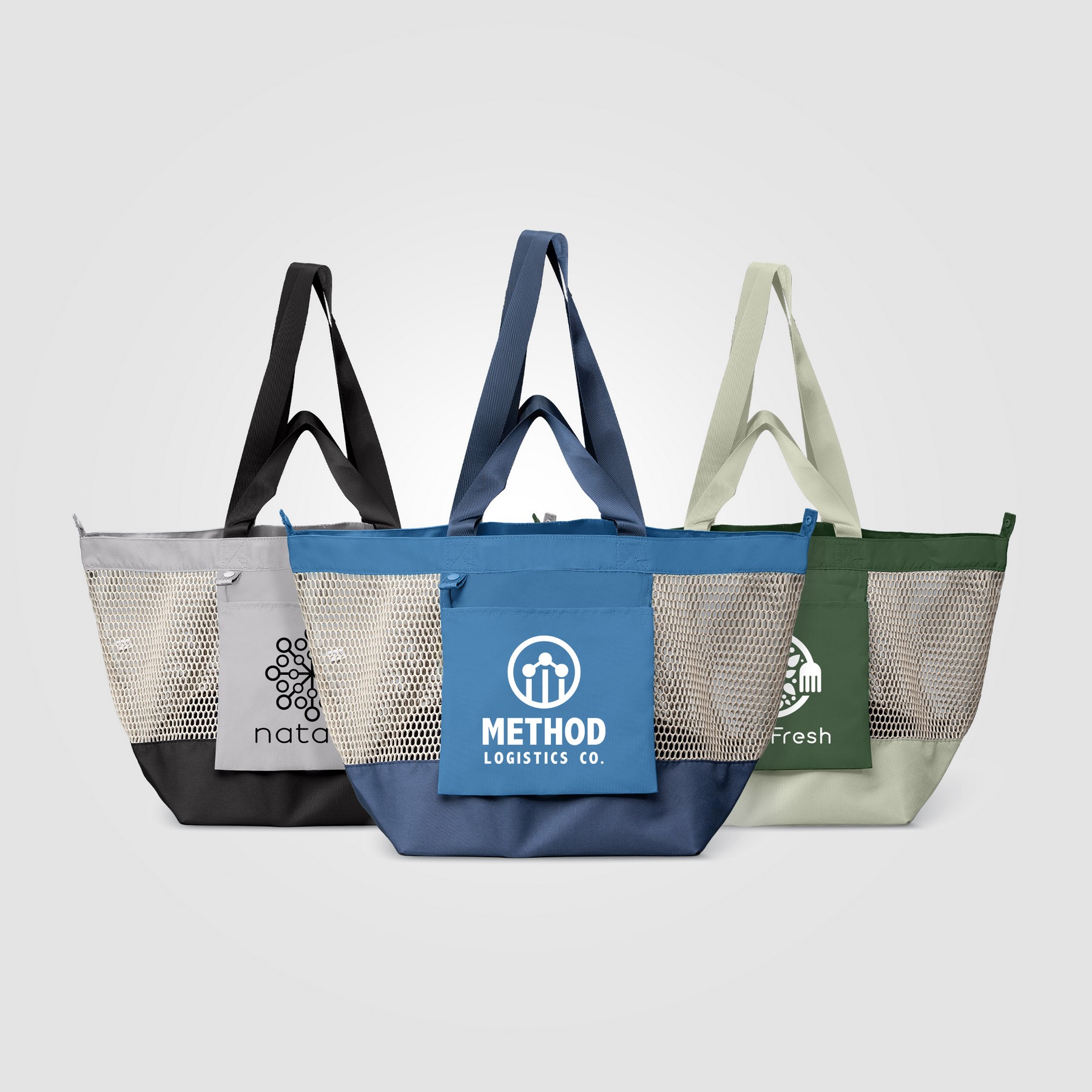 Picture of Neri Recycled Mesh Foldable Tote Bag - 45L