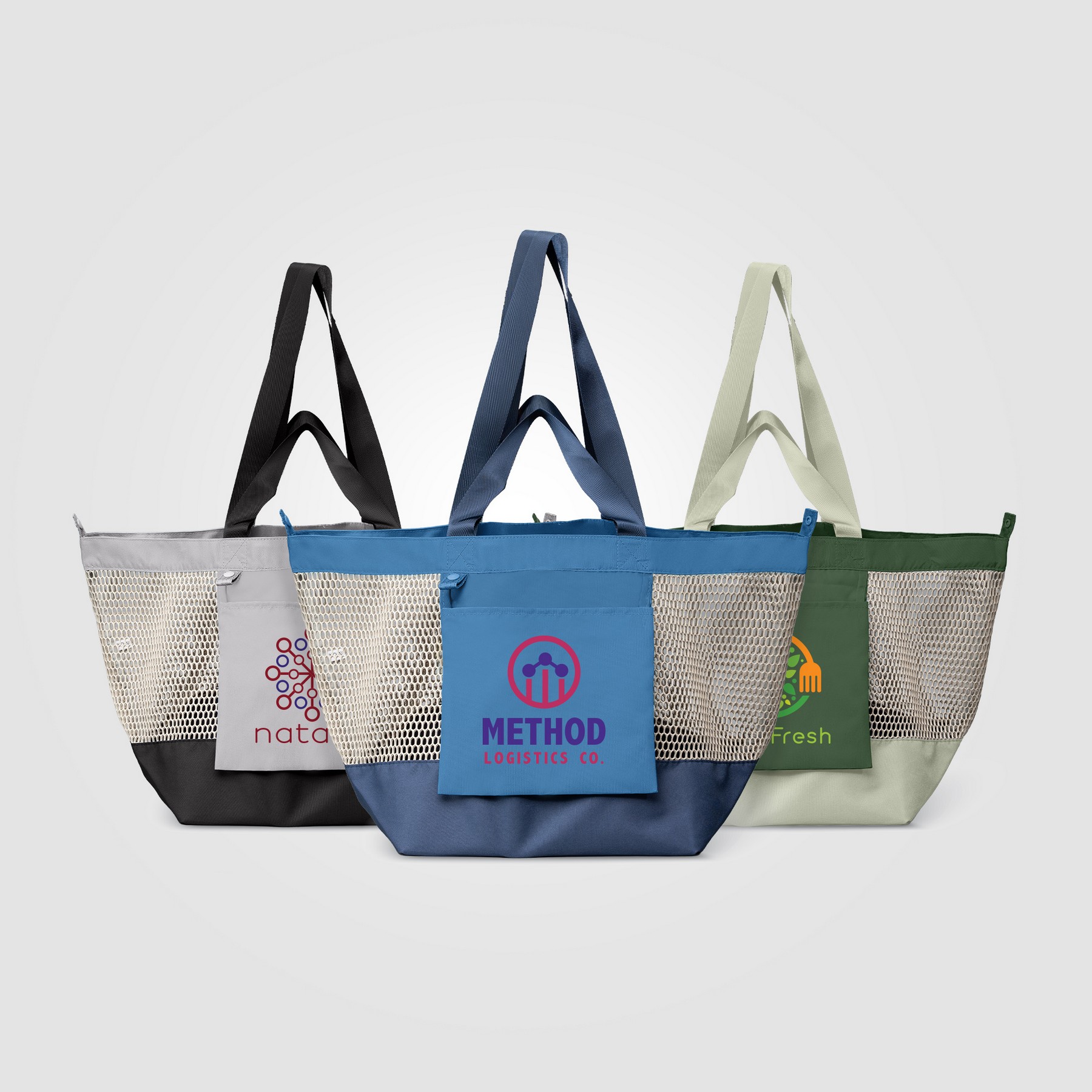 Picture of Neri Recycled Mesh Foldable Tote Bag - 45L