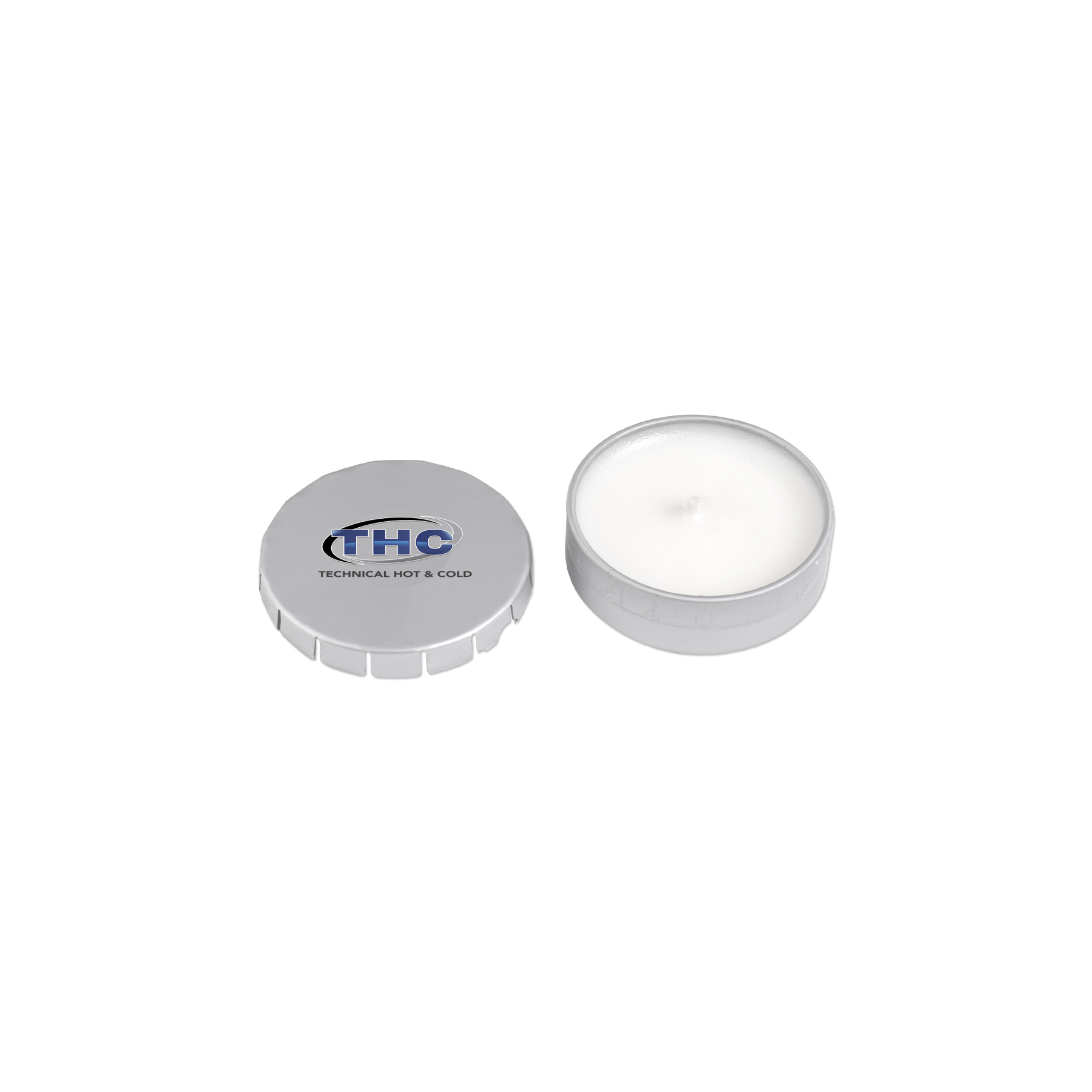 Picture of 13G Silver Round Tin Candle
