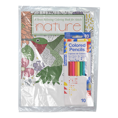 Picture of Nature Stress Relieving Coloring Books for Adults Fun Pack