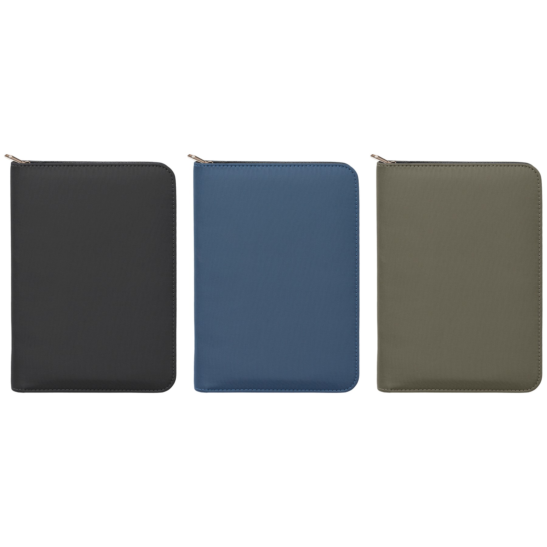 Picture of Aurelia Recycled Gold Zipper Portfolio - A5