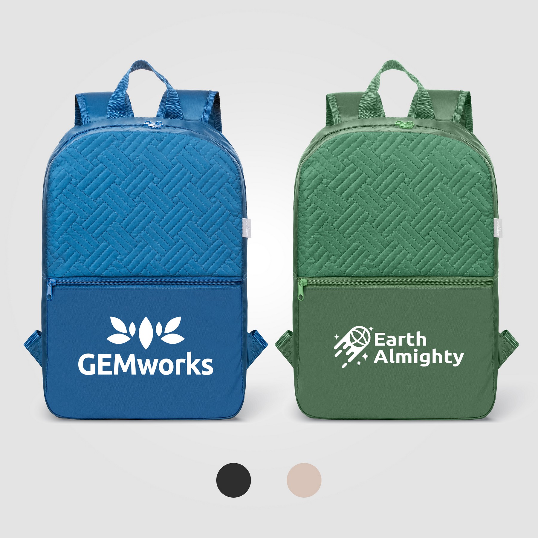 Picture of Sora Recycled 210D Polyester Quilted Backpack - 13L