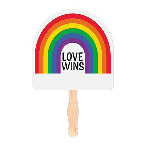 Picture of Rainbow Shaped Hand Fan