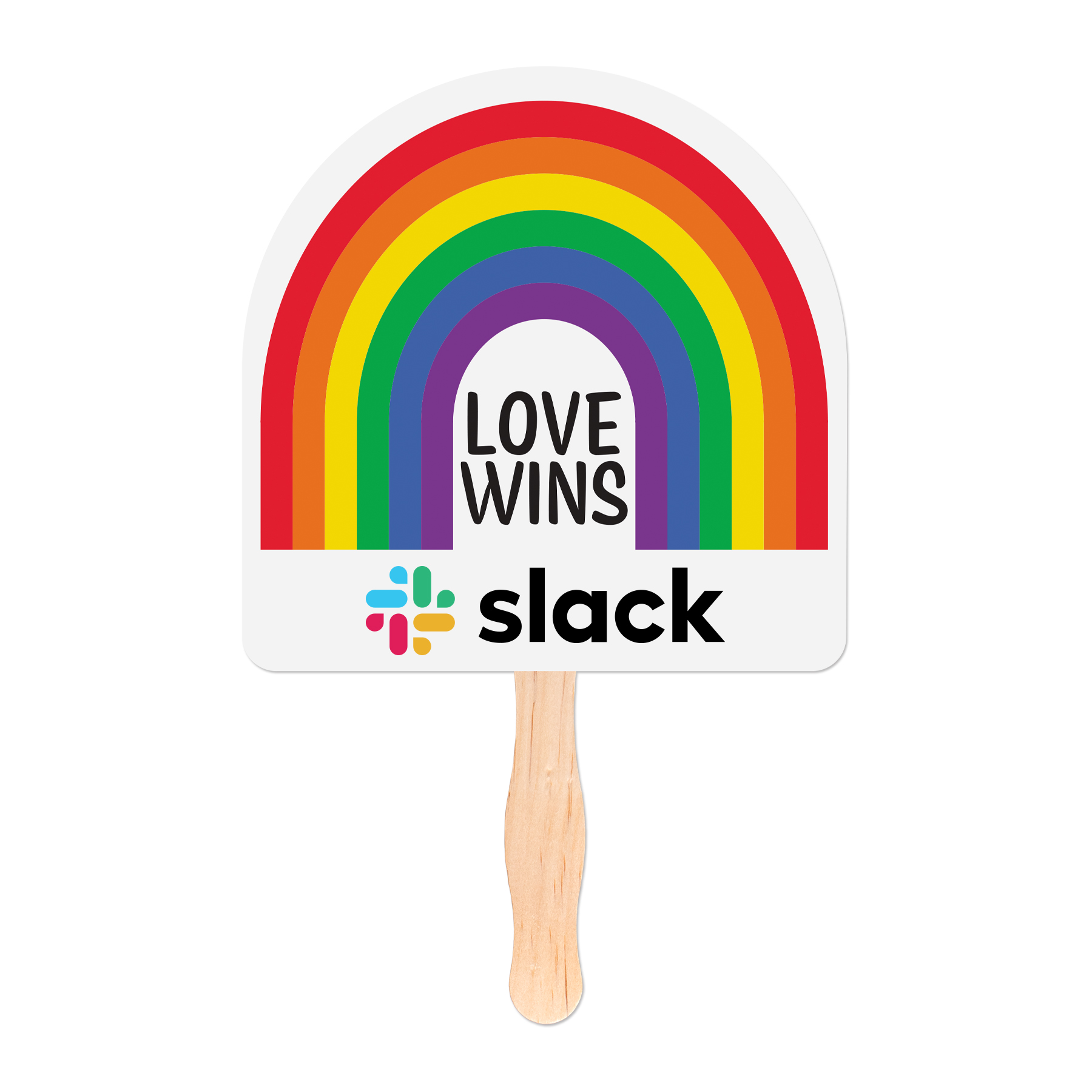 Picture of Rainbow Shaped Hand Fan