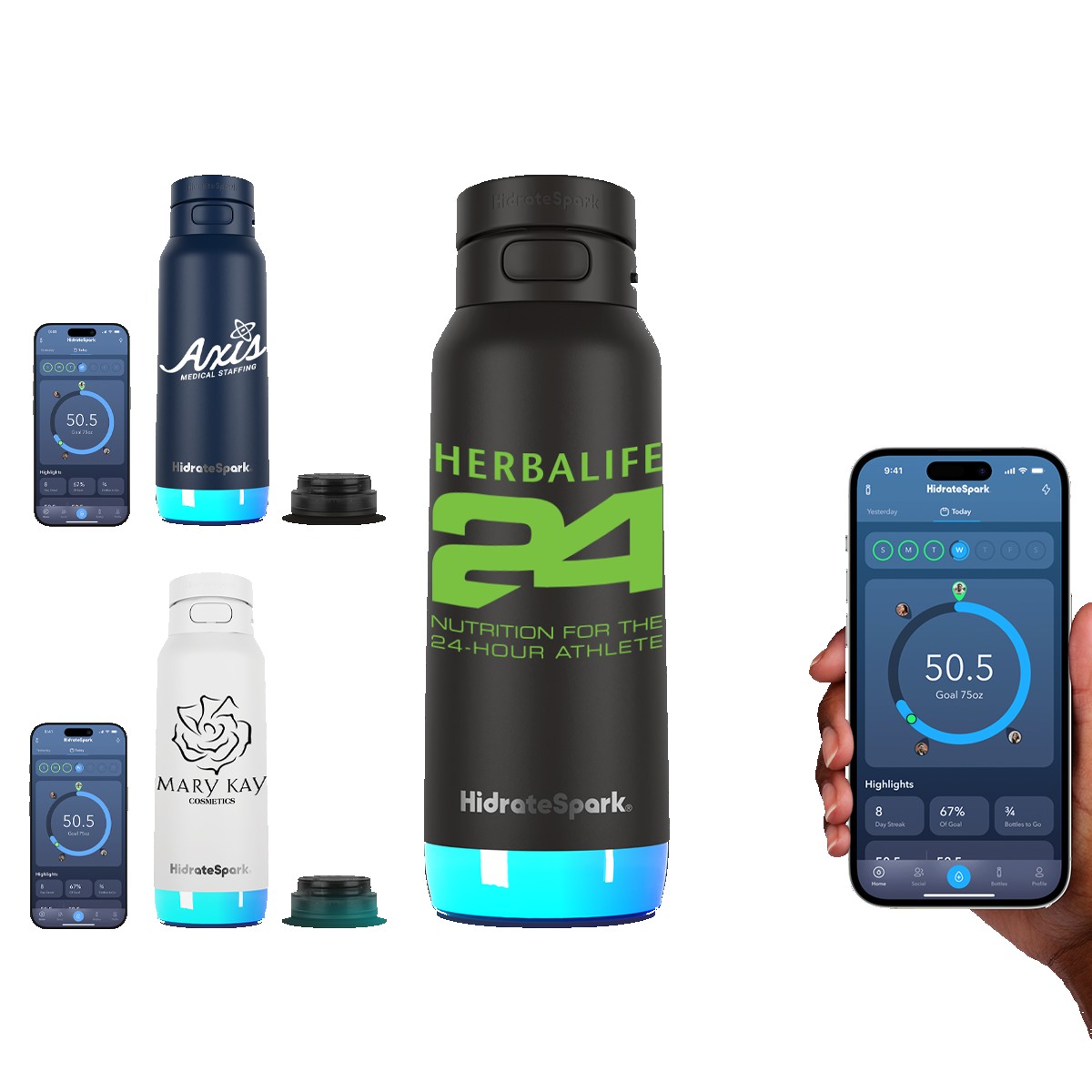 Picture of HidrateSpark® 32 oz. PRO 2 Bottle with Straw Lid