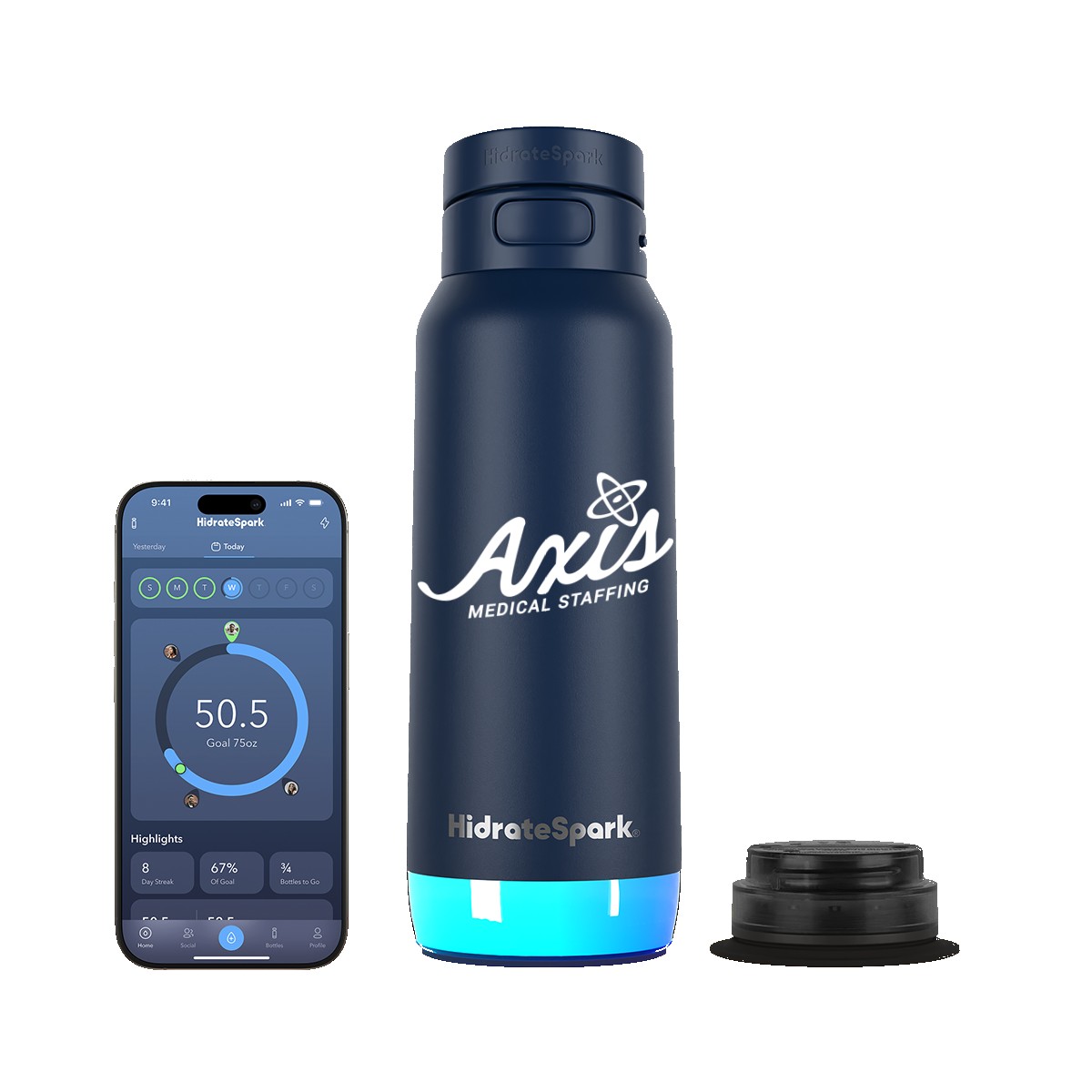 Picture of HidrateSpark® 32 oz. PRO 2 Bottle with Straw Lid