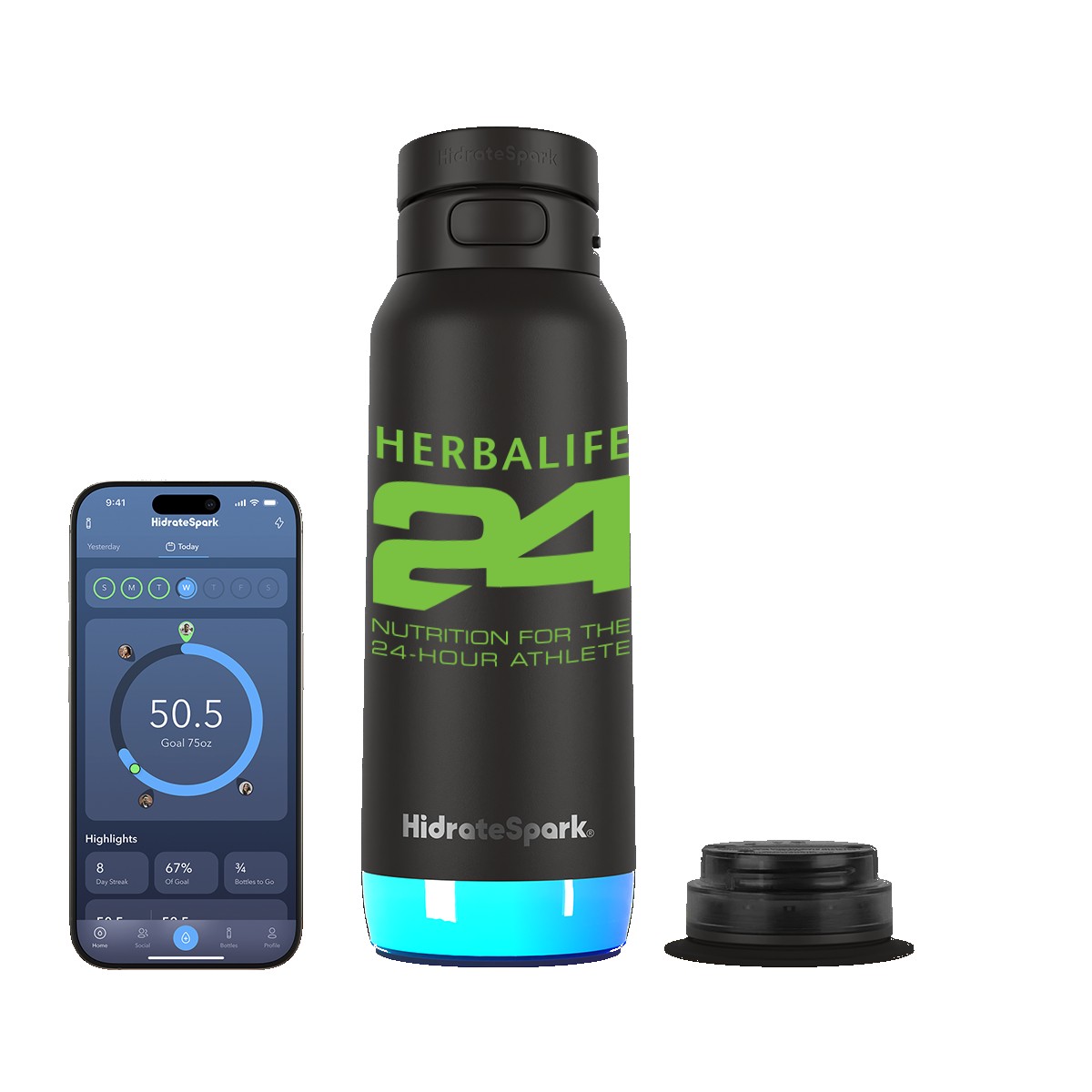 Picture of HidrateSpark® 32 oz. PRO 2 Bottle with Straw Lid