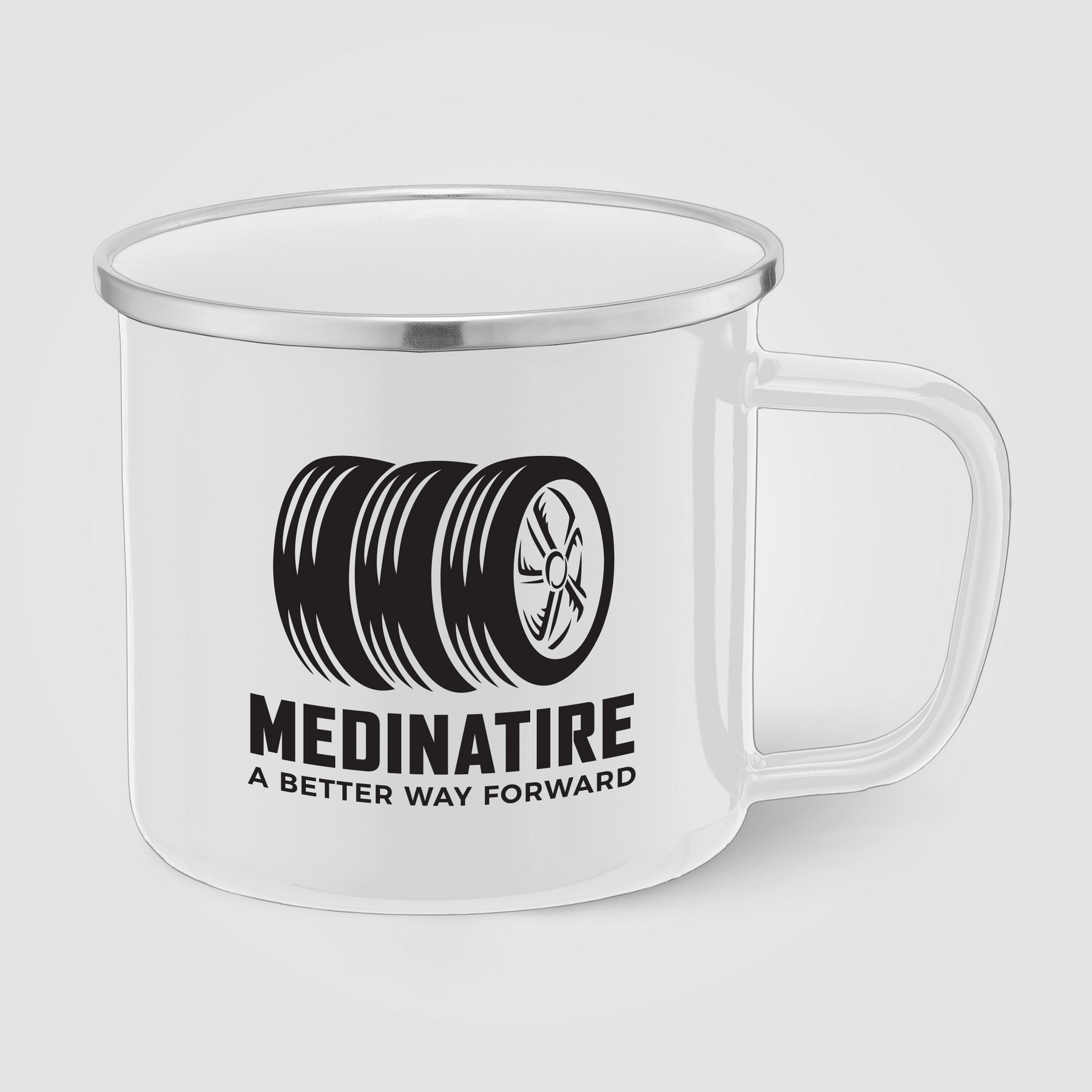 Picture of Wyoming - 13 oz. Enamel-Coated Campfire Mug with Stainless Rim