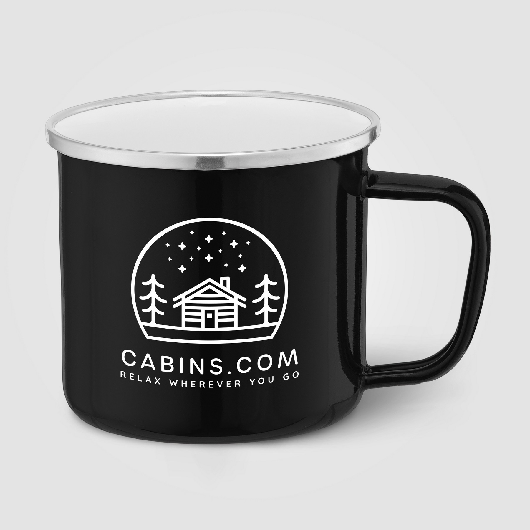 Picture of Wyoming - 13 oz. Enamel-Coated Campfire Mug with Stainless Rim