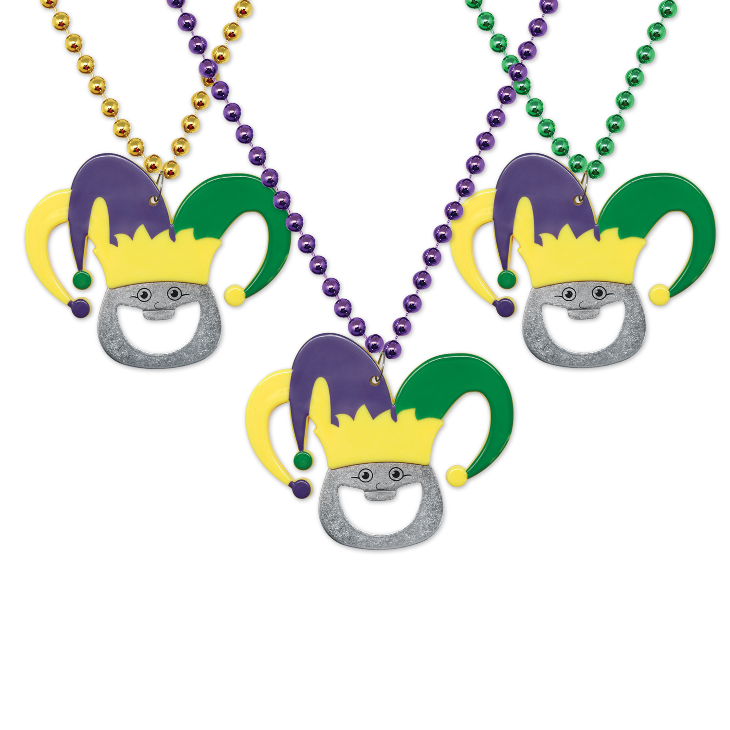 Picture of Mardi Gras Bottle Opener Beads