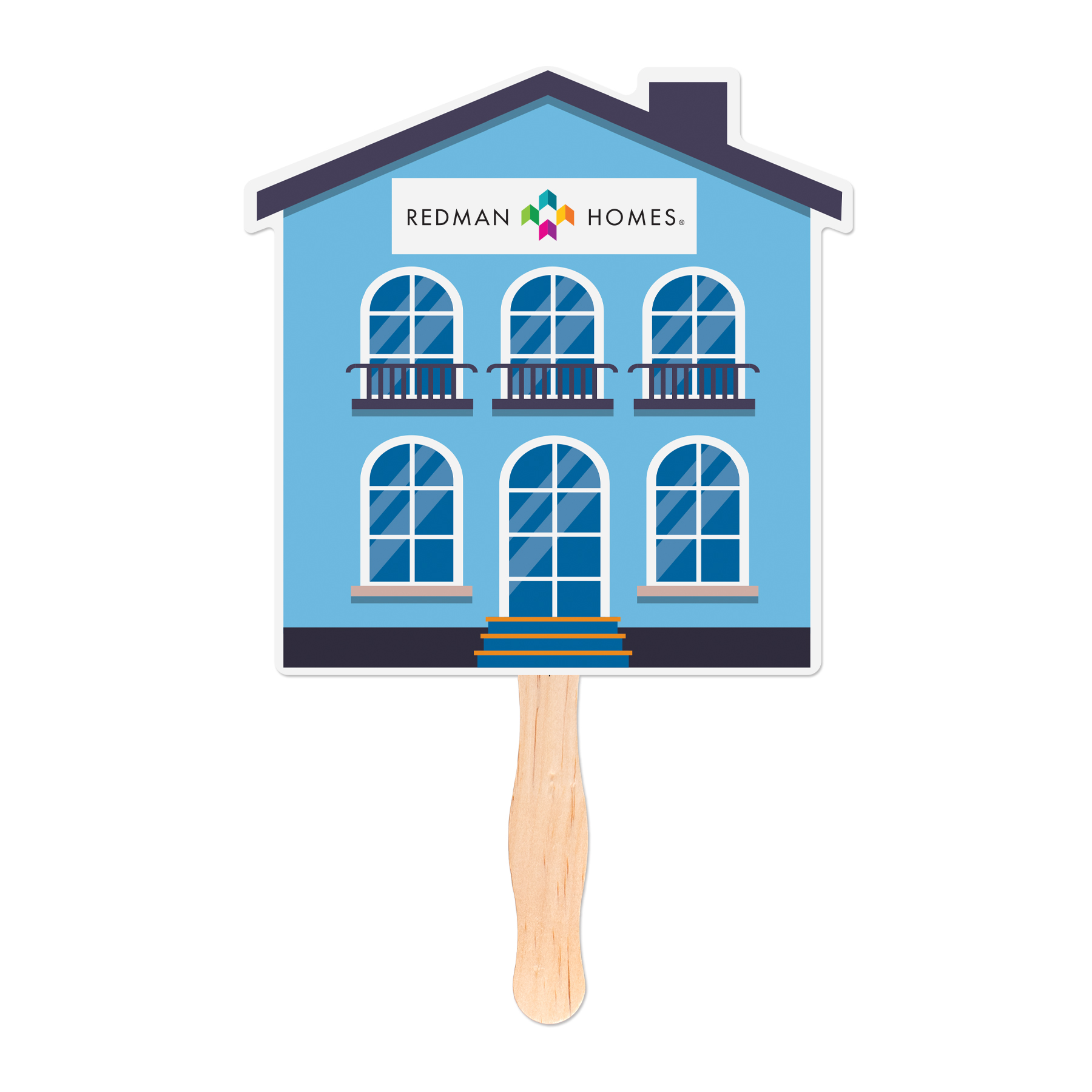Picture of House Shaped Hand Fan