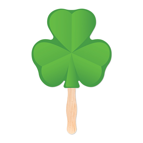 Picture of Shamrock Shaped Hand Fan