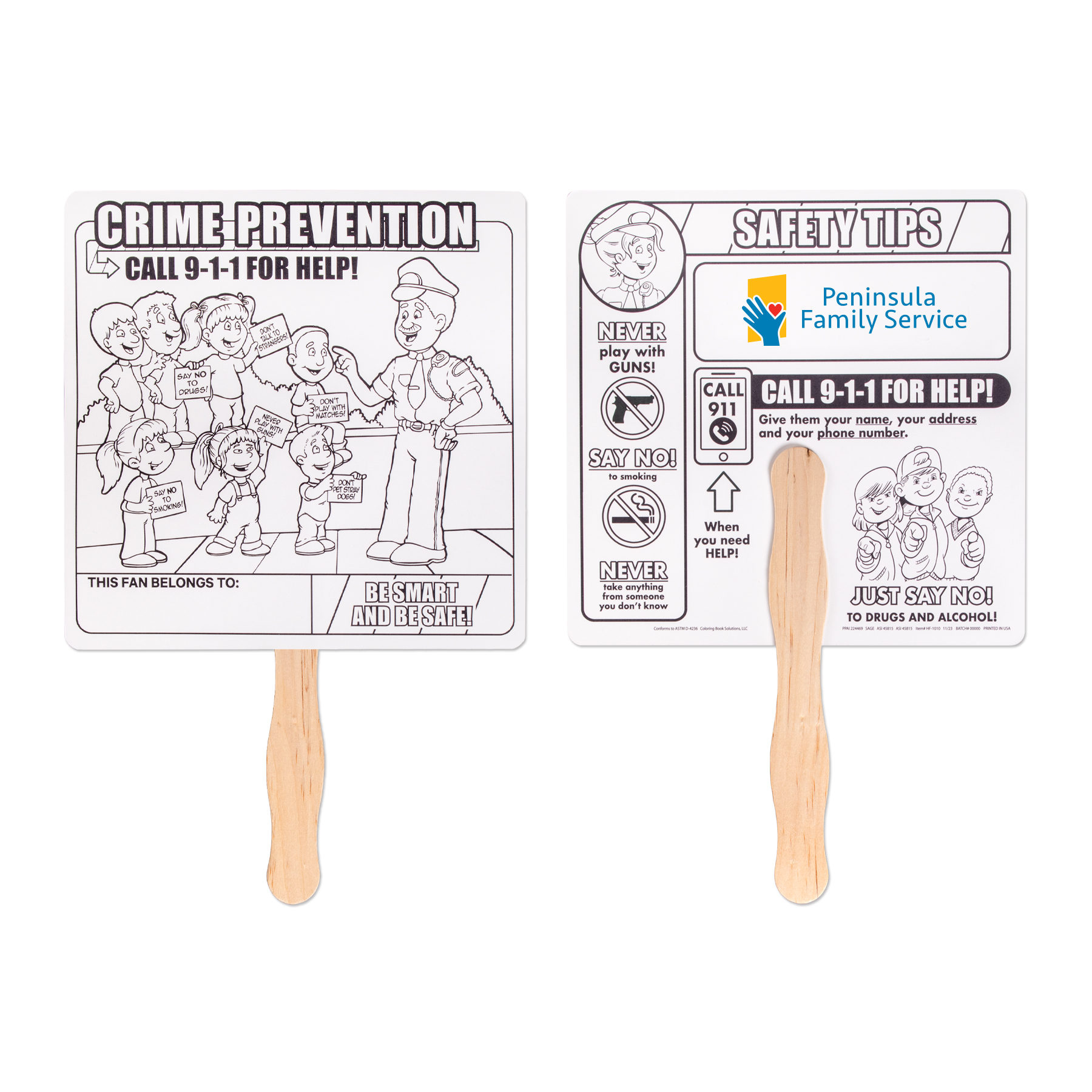Picture of Crime Prevention Hand Fan