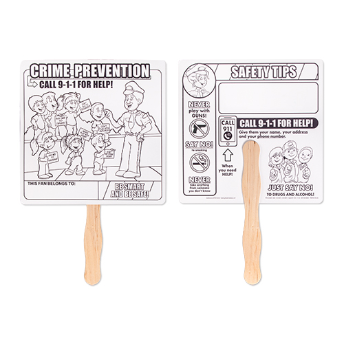 Picture of Crime Prevention Hand Fan