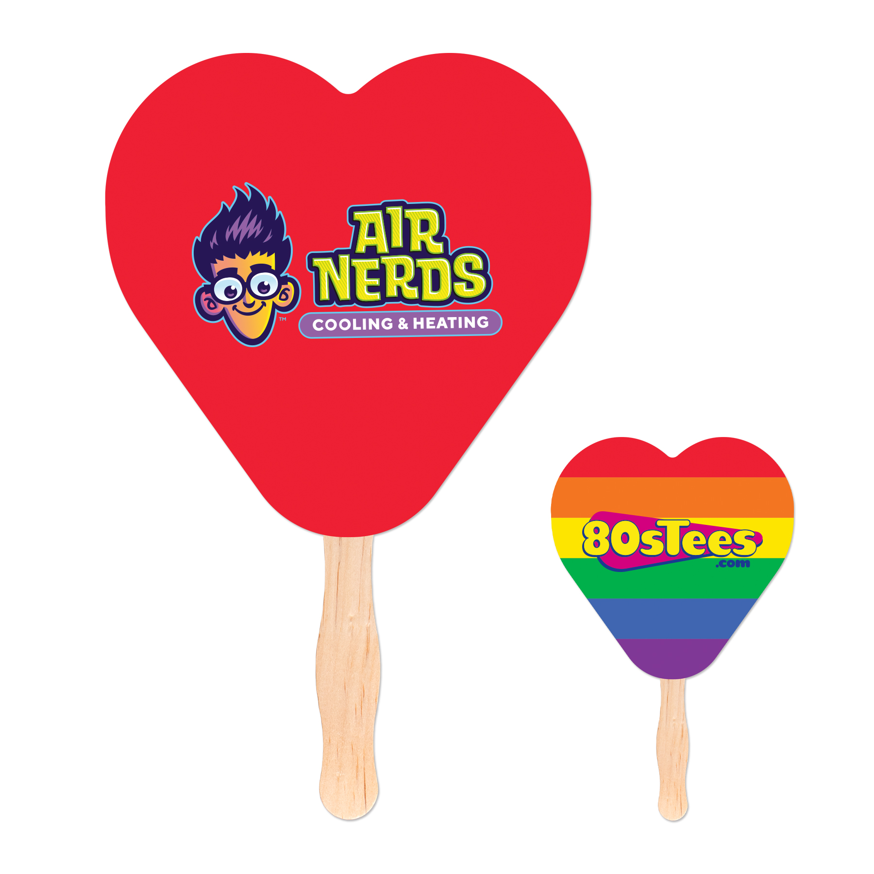 Picture of Heart Shaped Hand Fan
