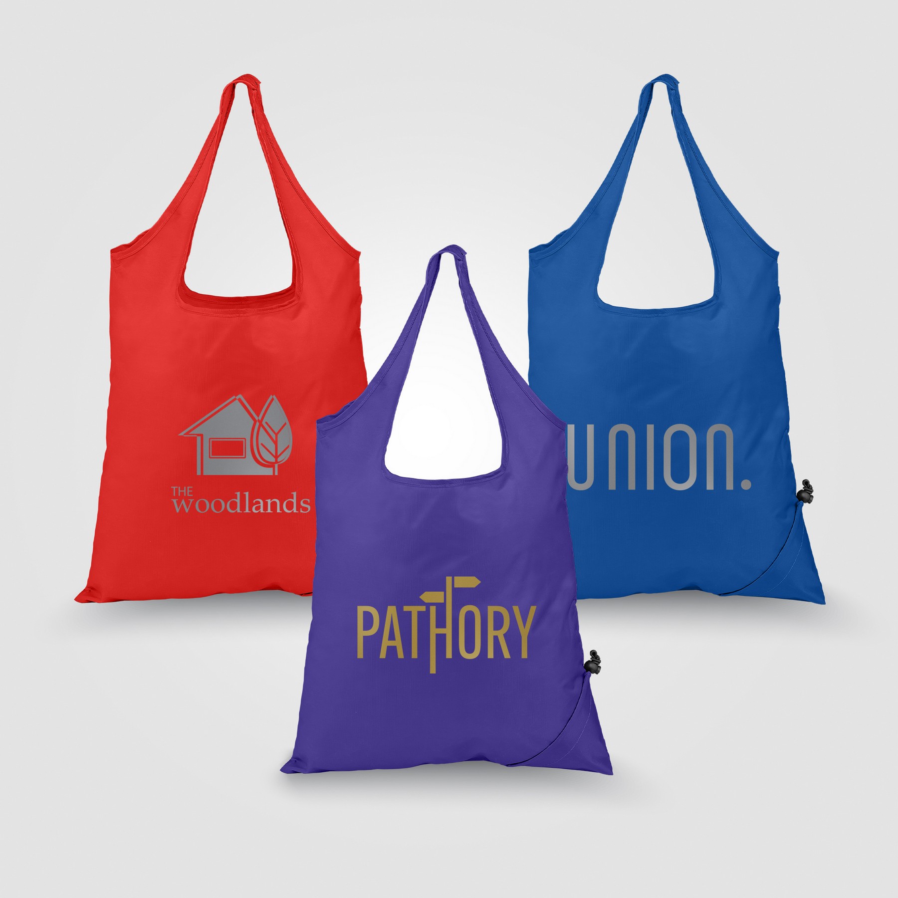 Picture of Capri - Foldaway Shopping Tote Bag - 210D Polyester - Metallic imprint