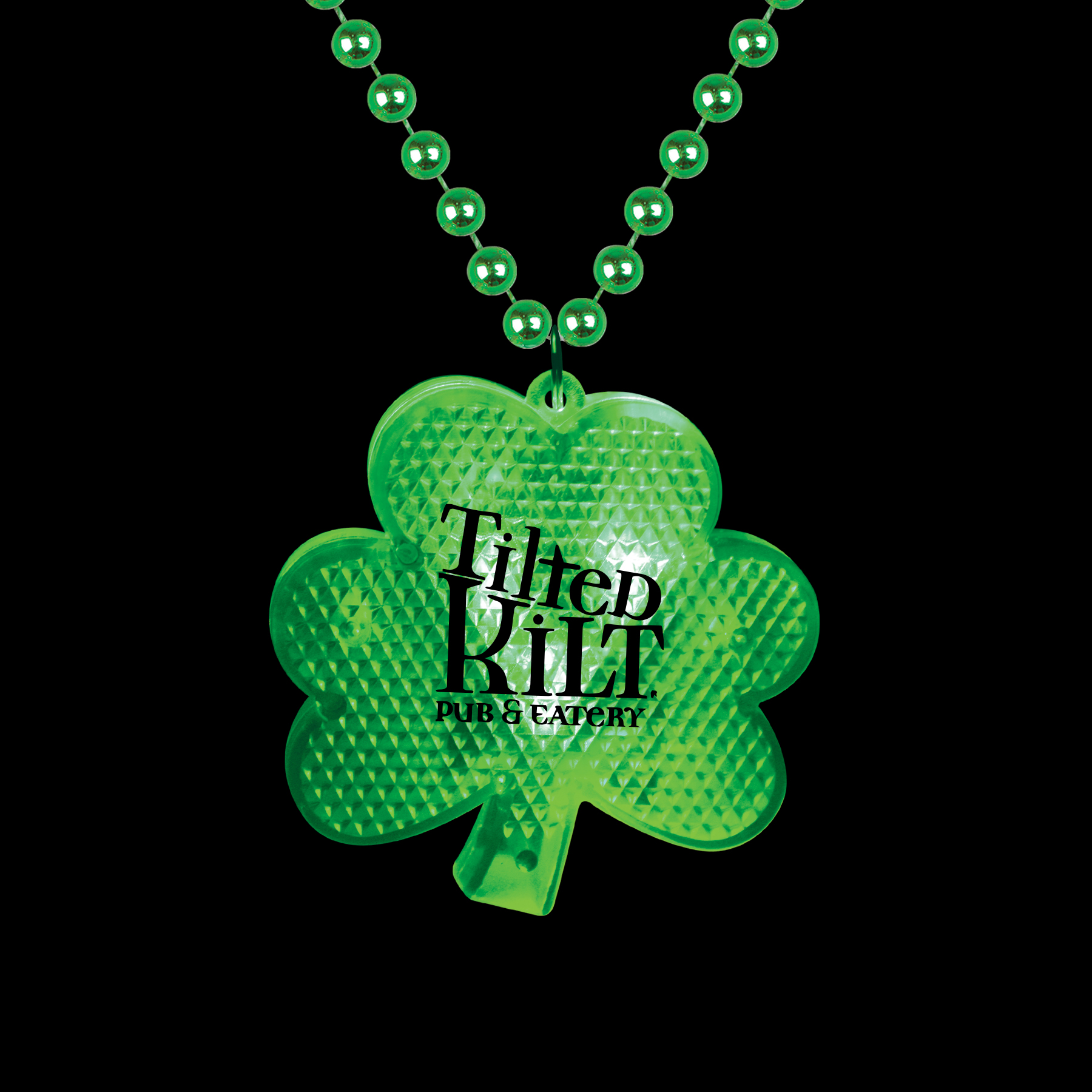 Picture of Light Up Shamrock Medallion Beads