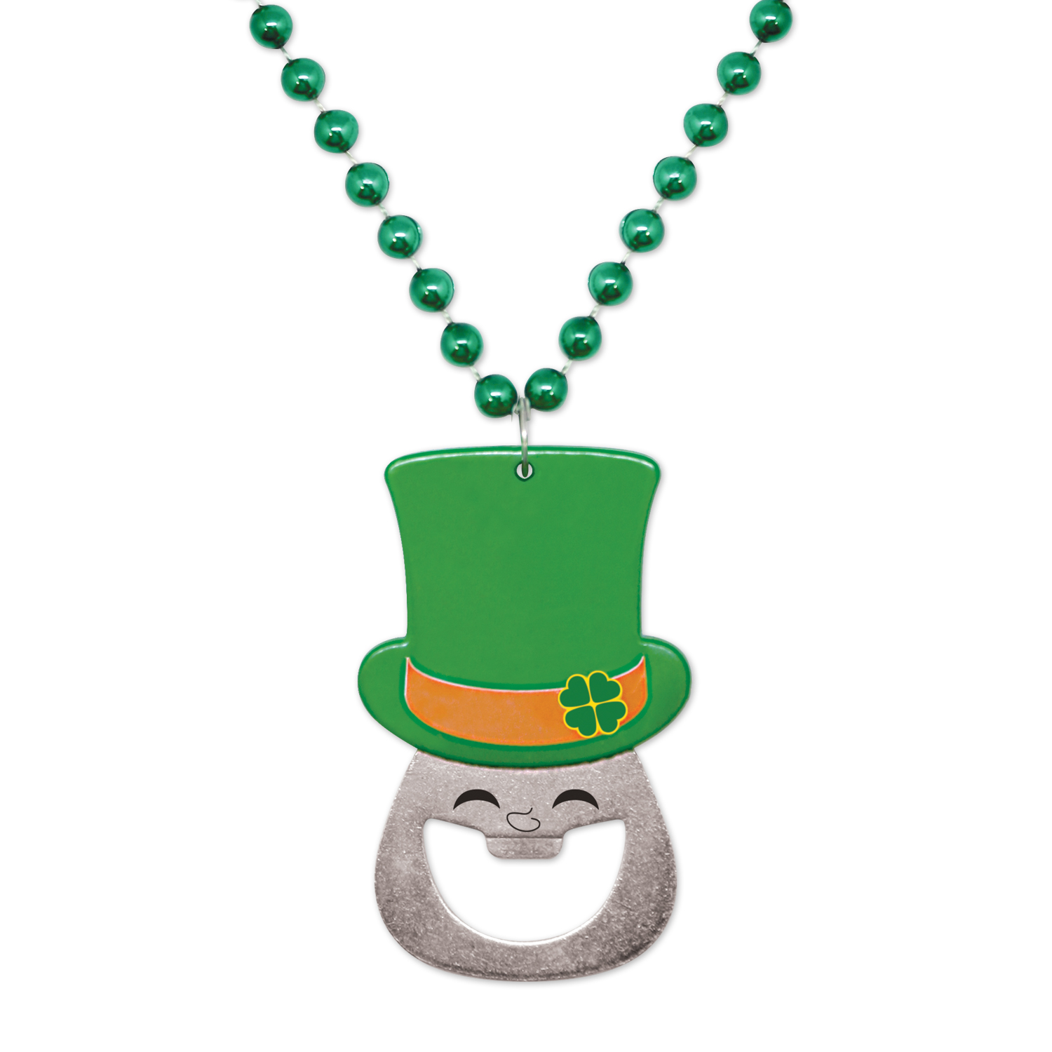 Picture of Leprechaun Bottle Opener Medallion Beads