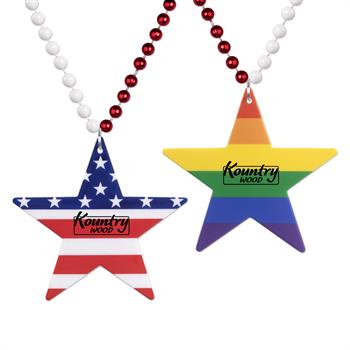 Picture of Star Patriotic/Pride Medallion Beads