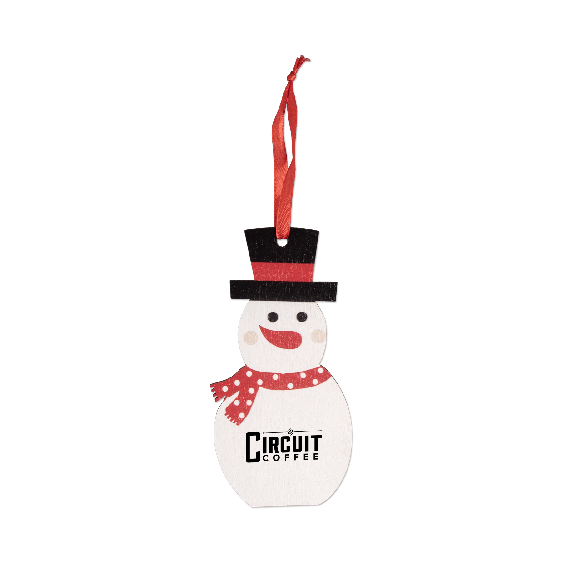 Picture of Wooden Snowman Ornament
