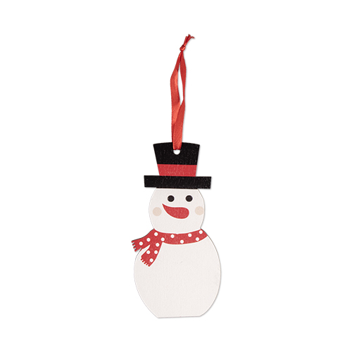 Picture of Wooden Snowman Ornament