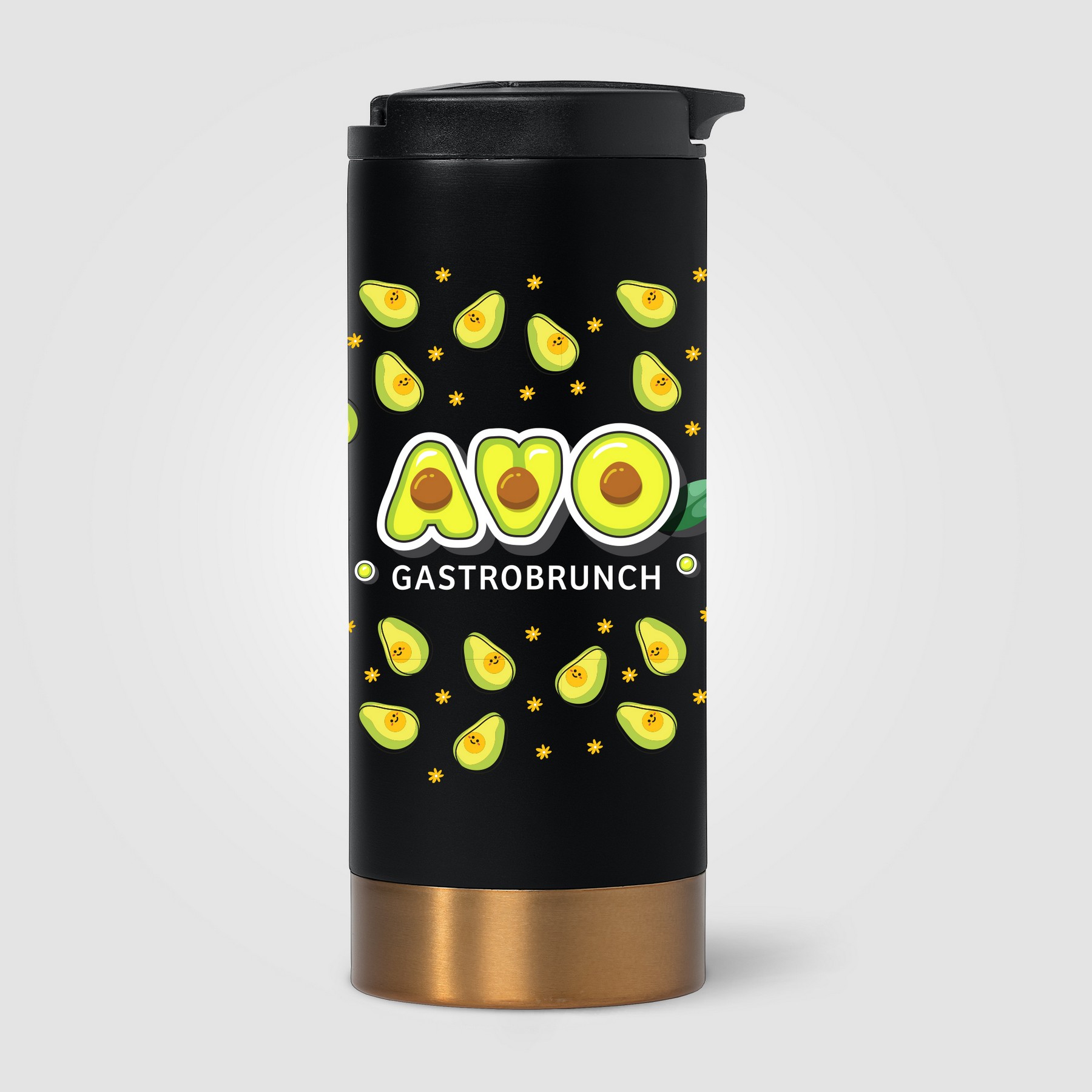 Picture of Astrid Stainless Steel Copper Accent Double Wall Tumbler - 13 oz.