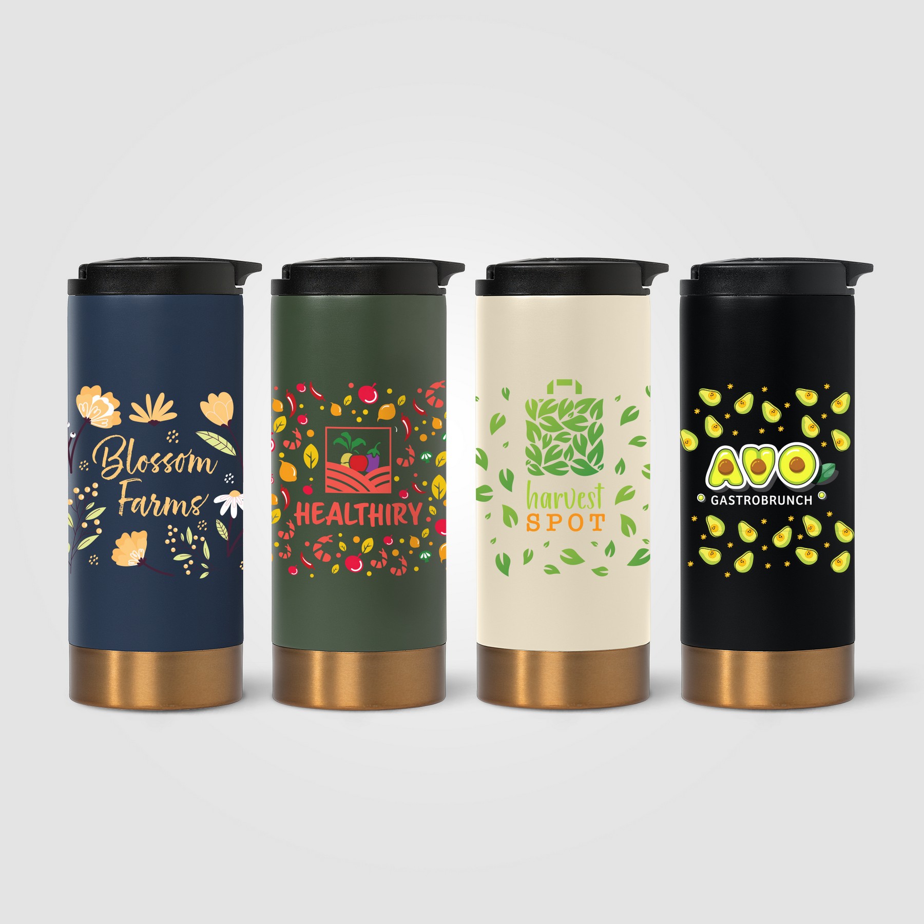 Picture of Astrid Stainless Steel Copper Accent Double Wall Tumbler - 13 oz.