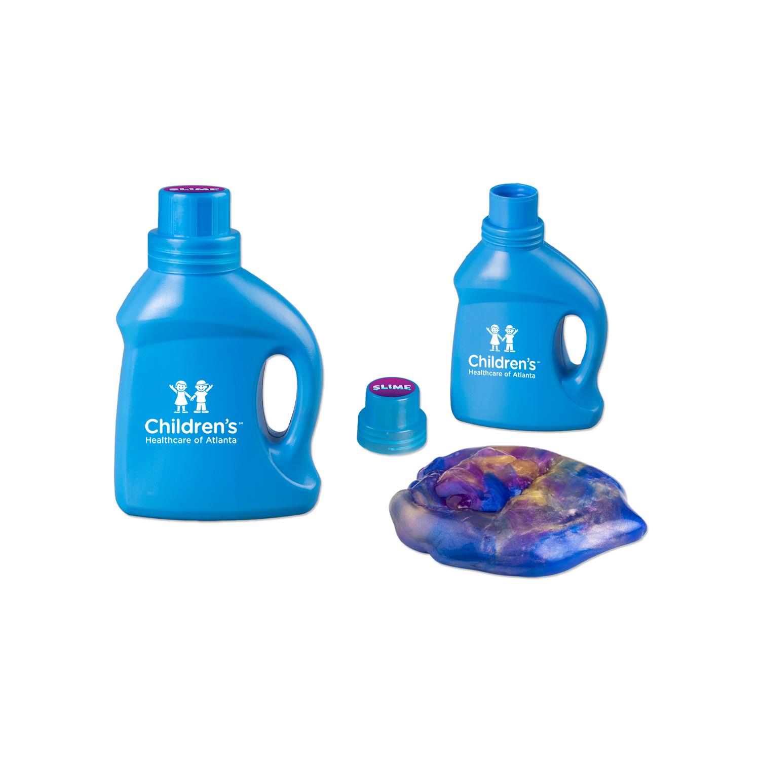 Picture of Multi-Color Slime in Laundry Detergent Container