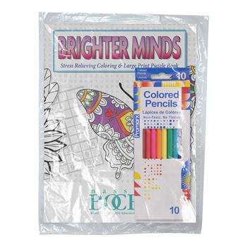 Picture of Patterns Stress Relieving Coloring Book for Adults Fun Pack