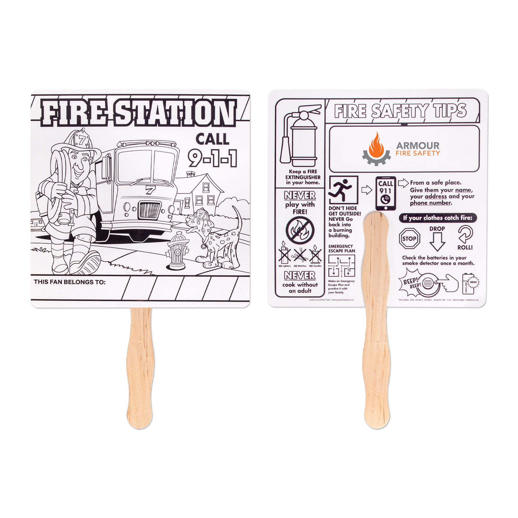 Picture of Fire Safety Hand Fan