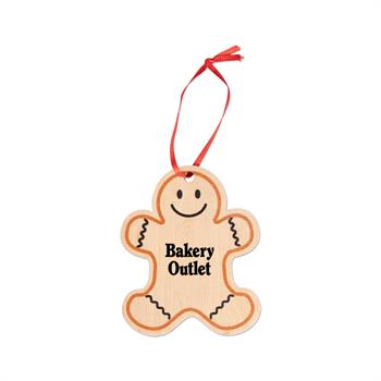 Picture of Wooden Gingerbread Man Ornament