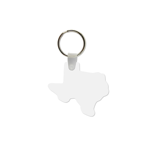 Picture of State Shaped USA Made Vinyl Keychain