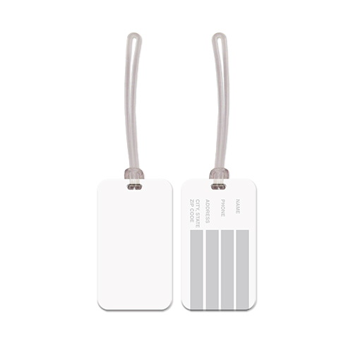 Picture of USA Made Rectangle Vinyl Luggage Tag
