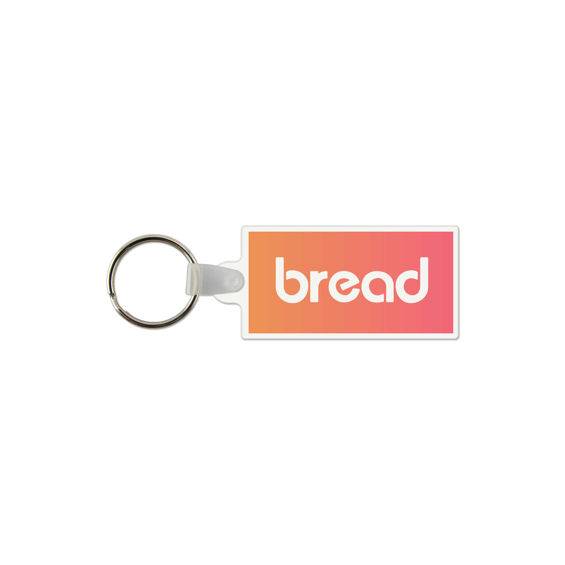 Picture of Rectangle Shaped USA Made Vinyl Keychain