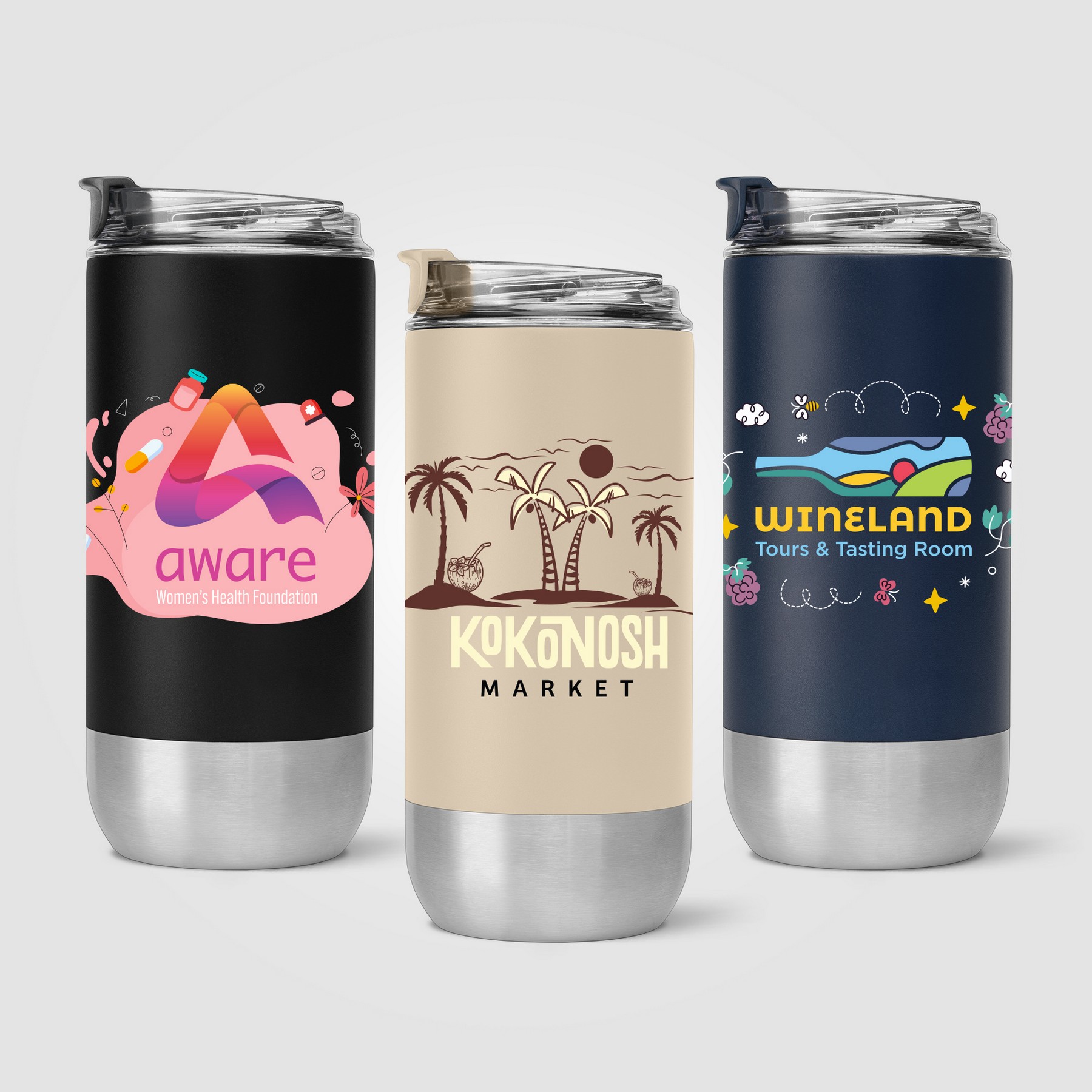 Picture of Glacier - 16 oz. Double-Wall Recycled Stainless Steel Tumbler