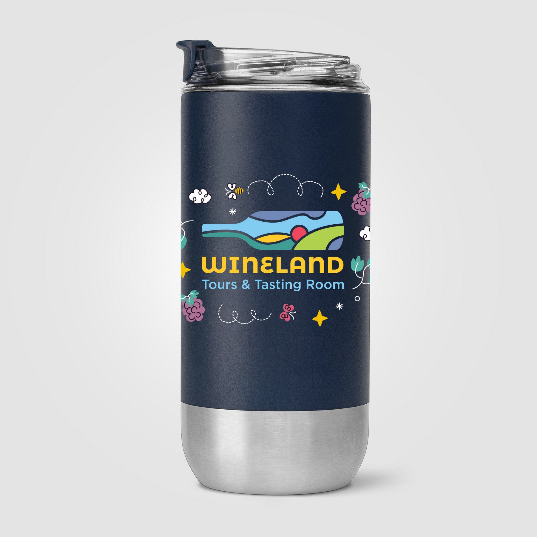 Picture of Glacier - 16 oz. Double-Wall Recycled Stainless Steel Tumbler