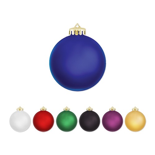 Picture of 3¼" Satin Finish Round Shatterproof Ornament
