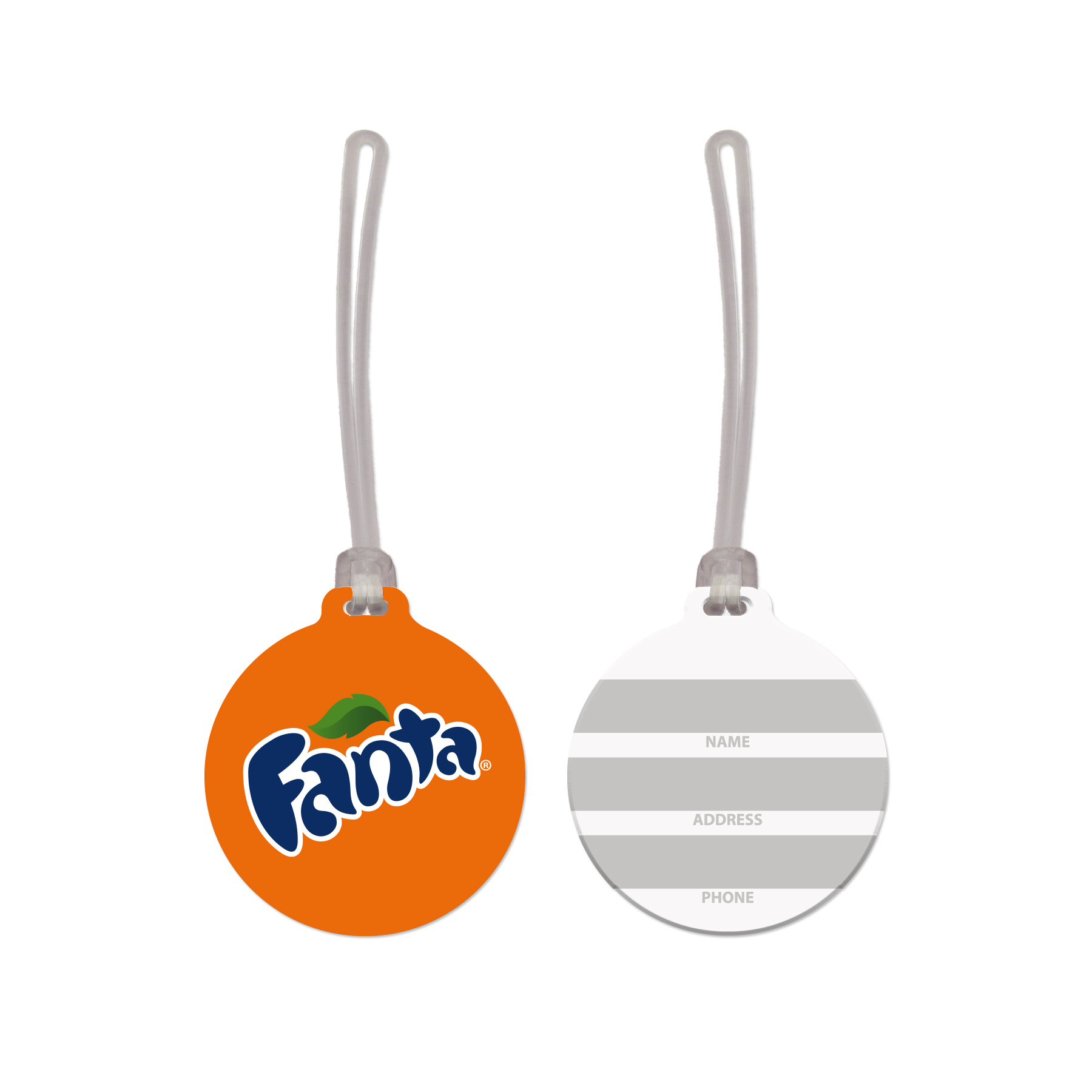 Picture of USA Made Round Vinyl Luggage Tag