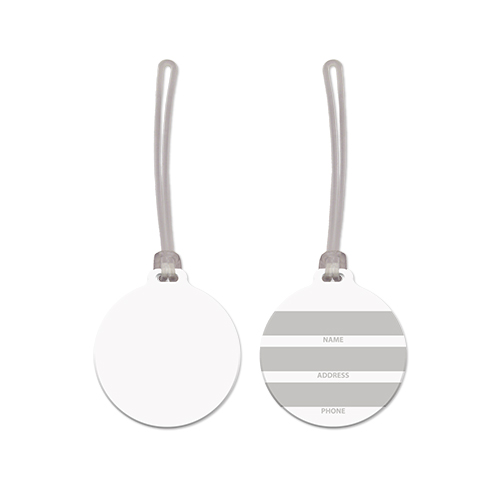 Picture of USA Made Round Vinyl Luggage Tag
