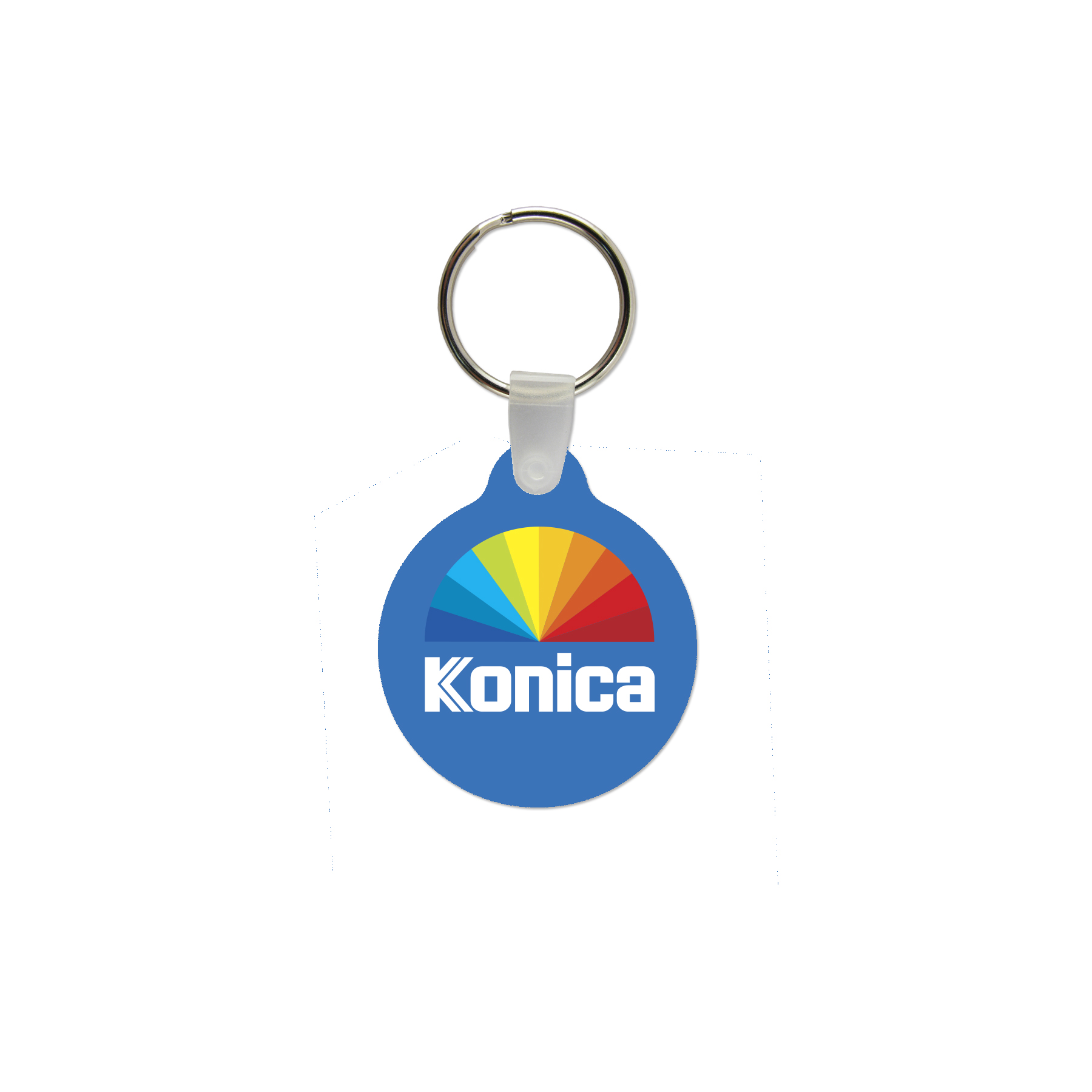 Picture of Circle Shaped USA Made Vinyl Keychain