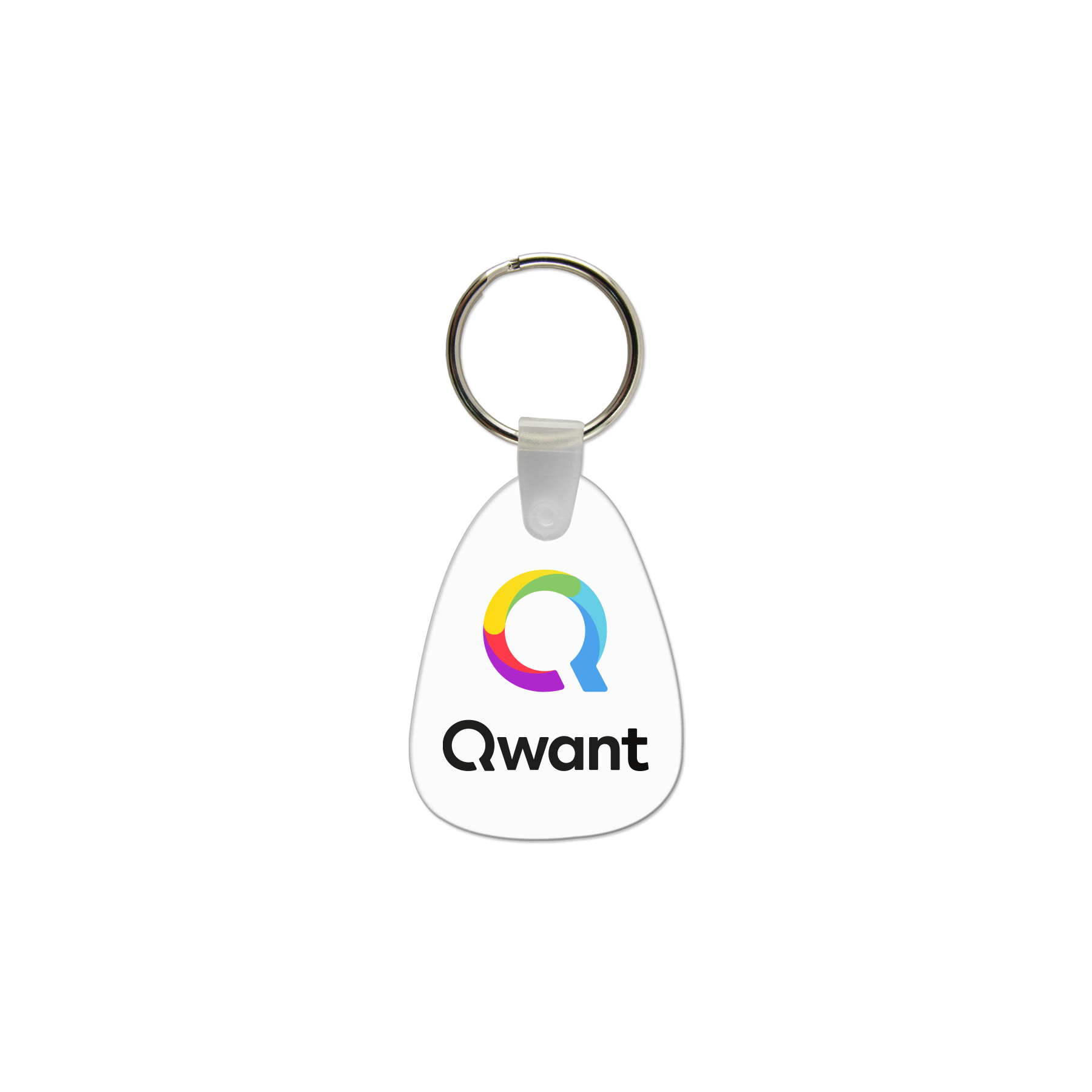Picture of Tear Drop Shaped USA Made Vinyl Keychain