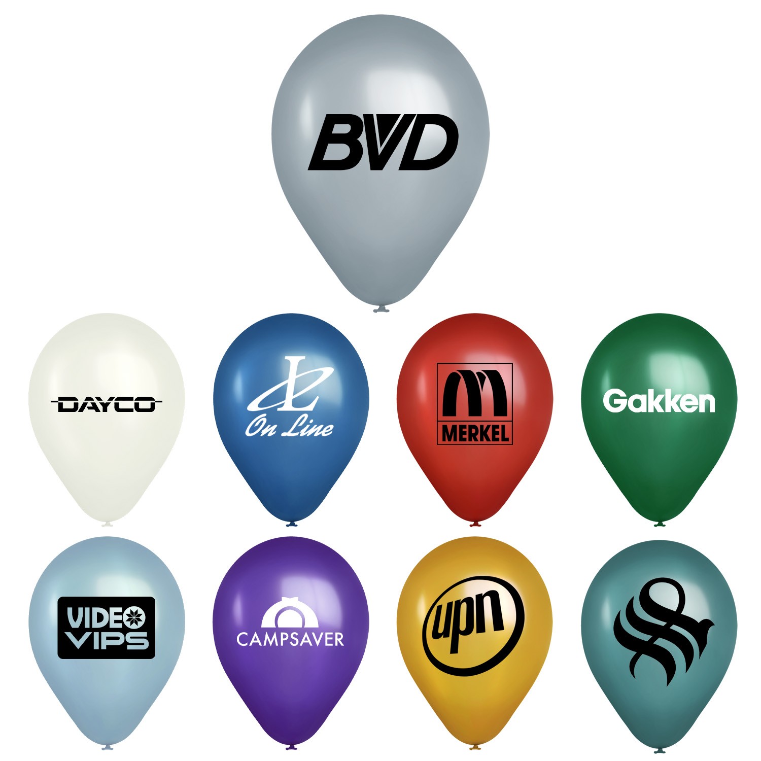 Picture of 11" USA Metallic Latex Balloon