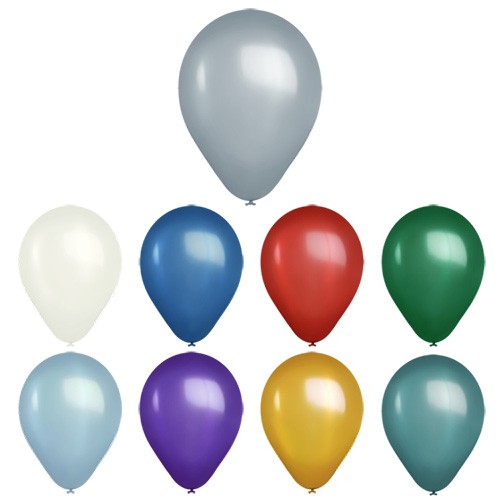 Picture of 11" USA Metallic Latex Balloon