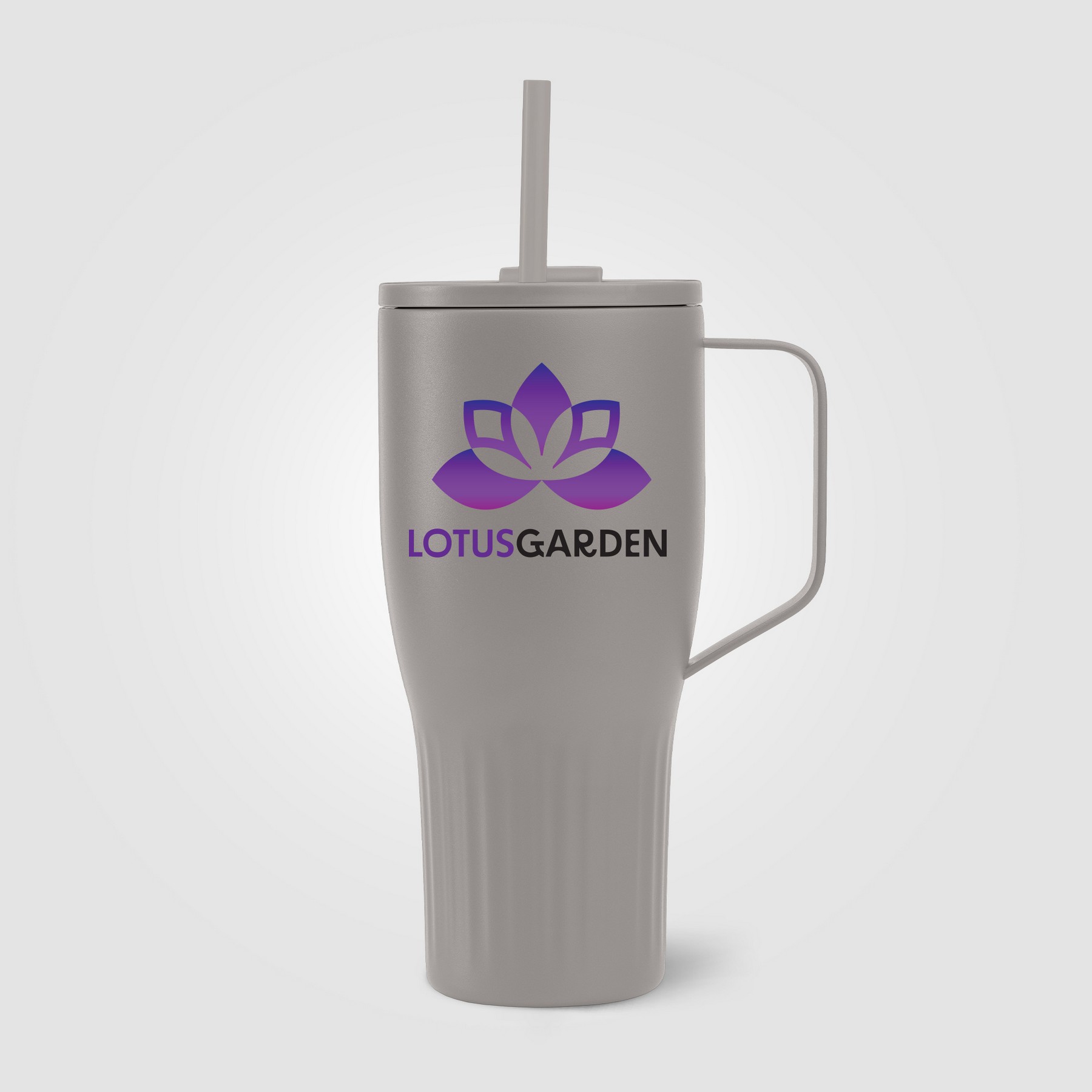 Picture of Majesty Recycled Stainless Steel Straw Tumbler - 30 oz.
