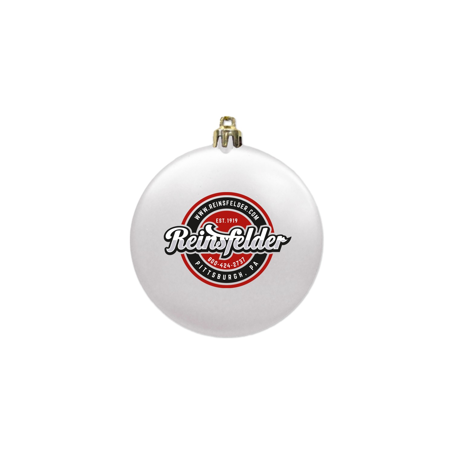 Picture of 3" Satin Finish Flat Shatterproof Ornament