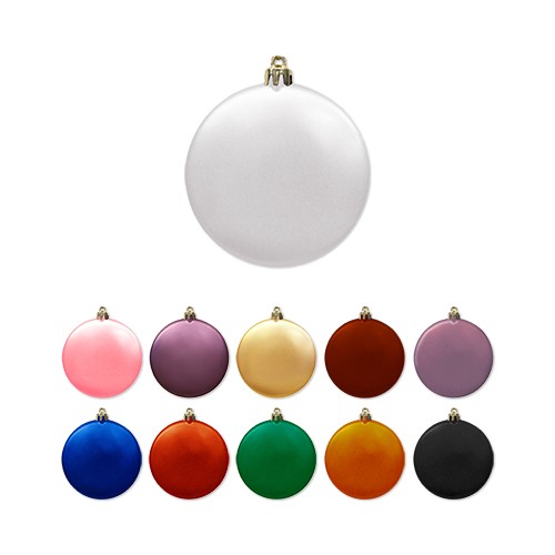 Picture of 3" Satin Finish Flat Shatterproof Ornament
