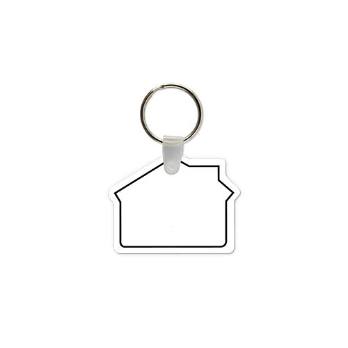 Picture of House Shaped USA Made Vinyl Keychain