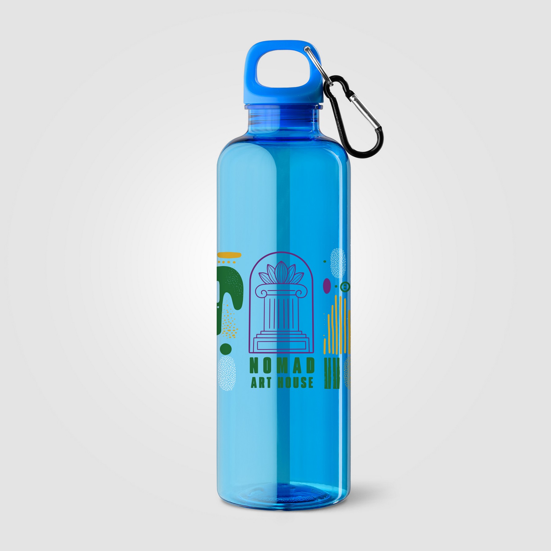 Picture of Doli rPET Carabiner Clip Screw-Top Bike Bottle - 25 oz.